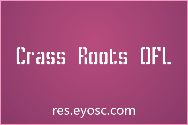 做朋克风婚礼纸品没字体？「Crass Roots OFL」来救场