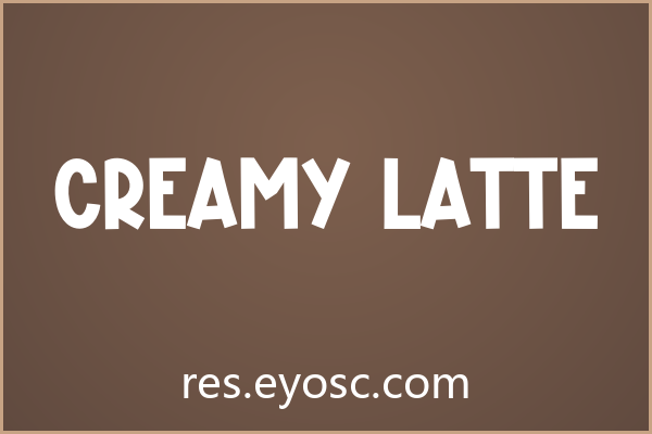 Creamy Latte字体下载｜杂志标题的趣味首选