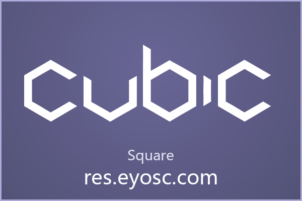 科技感标题用Cubic字体或许正合适