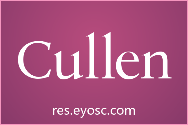 「Cullen」：设计语言的精准锚点