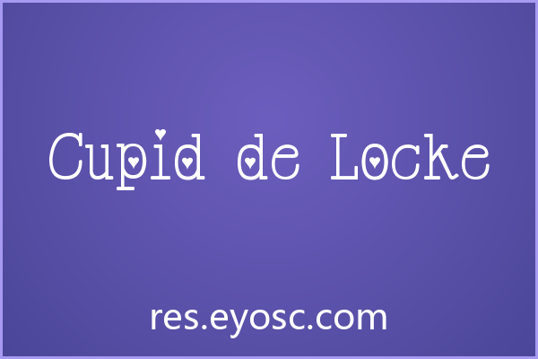 「Cupid de Locke」：浪漫克制的杂志排版优雅解法