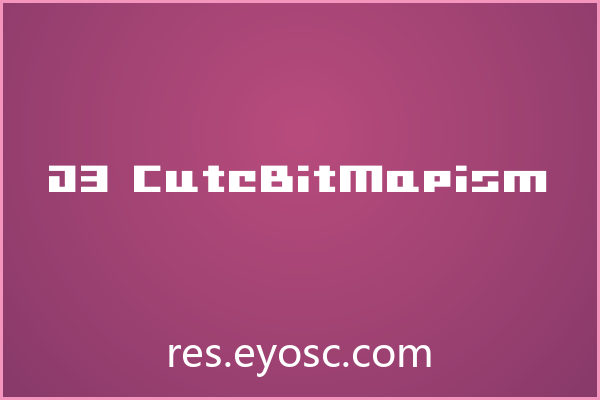 设计师字体清单：D3 CuteBitMapism 的App界面应用
