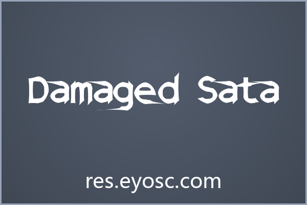 暗黑系婚礼纸品缺字体？「Damaged Sata」能破局吗