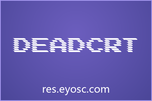 「DeadCRT」是游戏UI的视觉语言