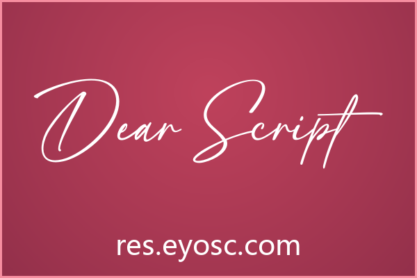 Dear Script 评测：网页标题手写体实力与适配解析