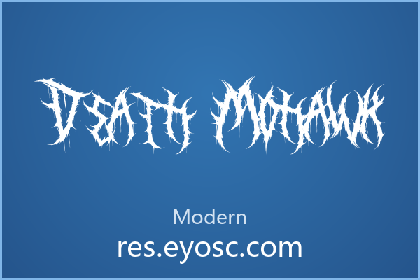做潮牌与乐队设计首选 Death Mohawk