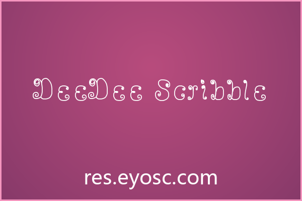 App界面缺个性字体？「DeeDee Scribble」值得试试