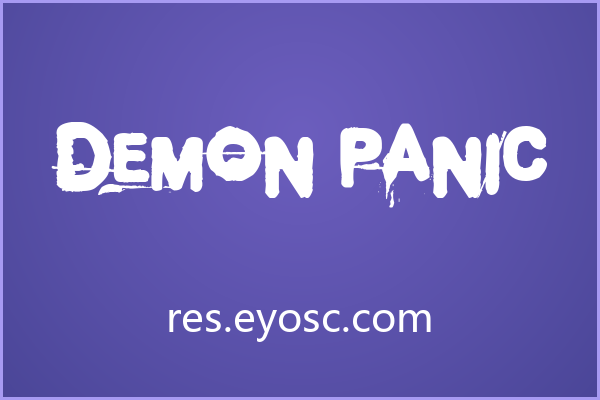 海报标题总缺那点味道？试试 Demon Panic