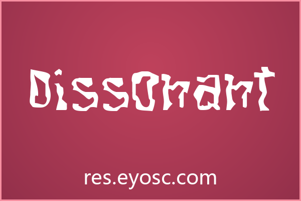做暗黑风App界面缺字体？「Dissonant」值得试试