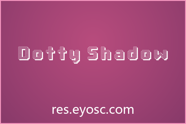 做婚礼纸品缺字体？「Dotty Shadow」值得试试