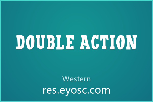 海报主标题需要张力时，试试Double Action