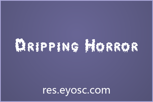 「Dripping Horror」：用滴落与残缺重塑恐怖品牌视觉性格