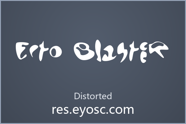 游戏海报标题没劲？Ecto Blaster 来补刀