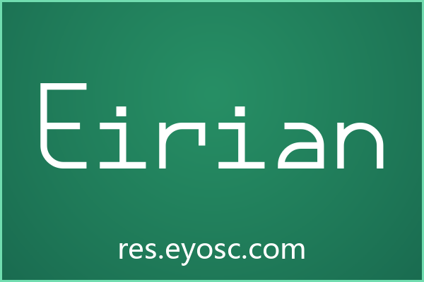 Eirian字体下载 | 社交媒体极简等宽视觉利器