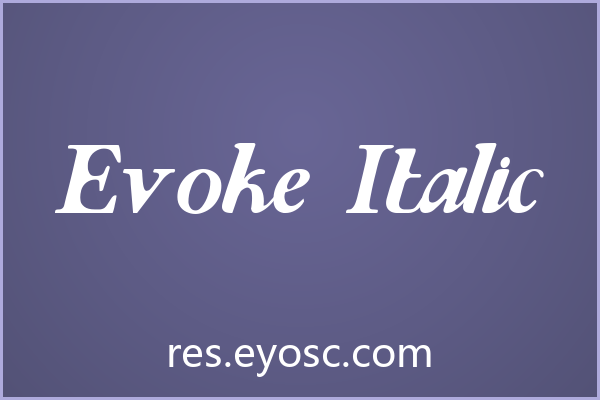 Evoke Italic 字体评测 | 电商Banner实力与适合项目