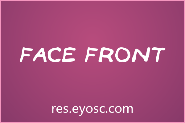 设计师字体库清单 | Face Front 值得收藏吗