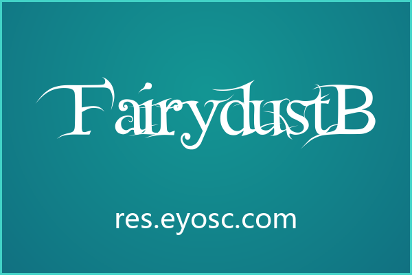 FairydustB 这款字体为奇幻主题设计提供了独特的装饰性解决方案
