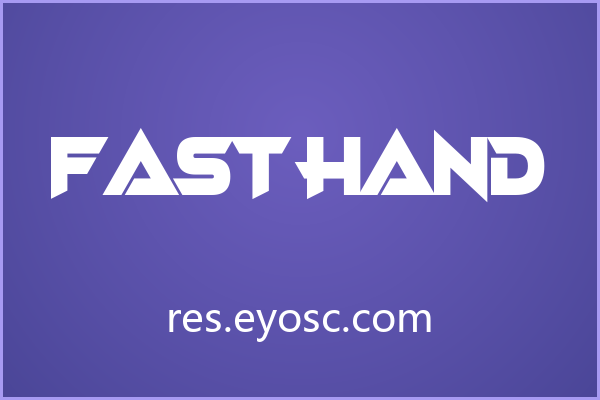 Fast Hand 为海报标题注入力量感的几何锐角