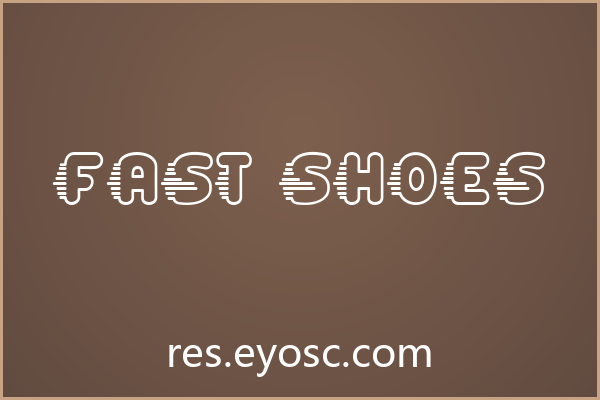 「Fast Shoes」：自带复古速度线的社交媒体吸睛字体