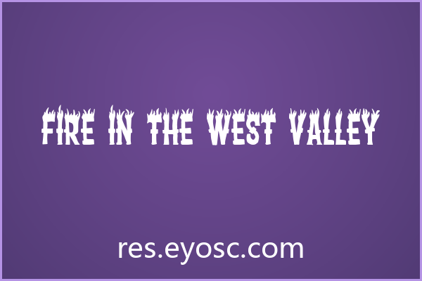 Fire in the West Valley：燃烧感即海报视觉语言