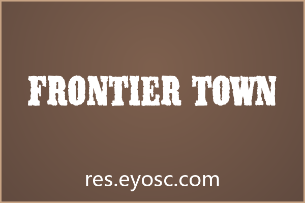 「Frontier Town」：粗犷西部风，电商Banner吸睛