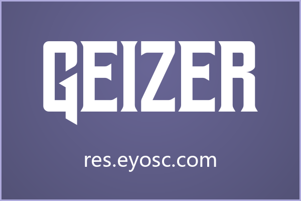 用 Geizer 打造现代感标题，从海报到UI