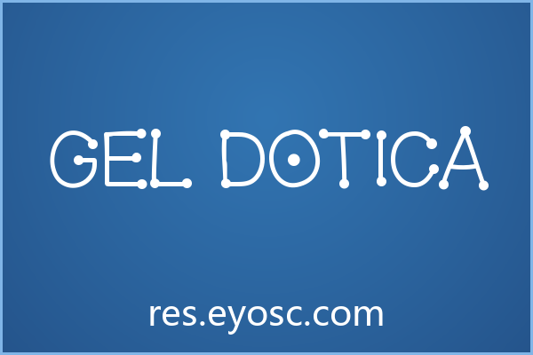 做科幻书籍封面缺字体？「Gel Dotica」值得试试