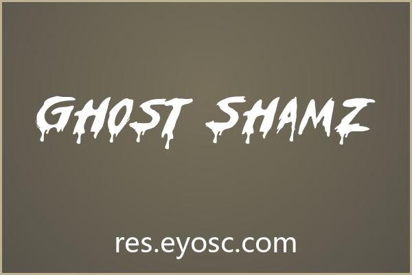 「Ghost Shamz」：字体即品牌VI的视觉宣言