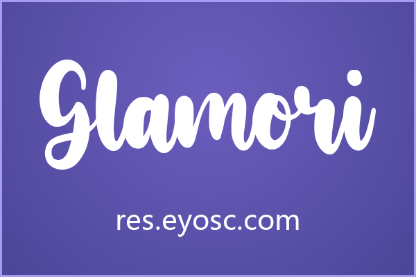 Glamori 的流畅笔迹很适合签名水印
