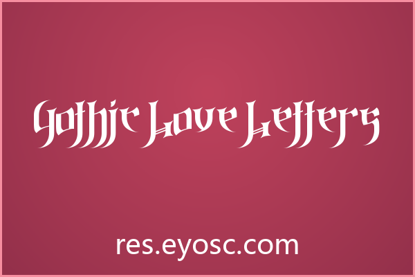 设计师品牌VI清单 | Gothic Love Letters 值得收藏吗