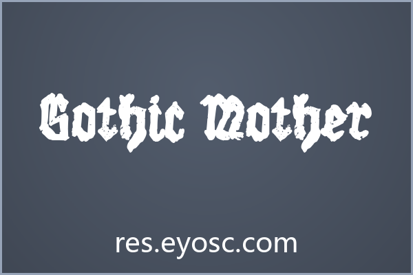 为何杂志排版需要关注Gothic Mother