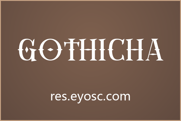 Gothicha 为复古排版带来锐利的视觉焦点