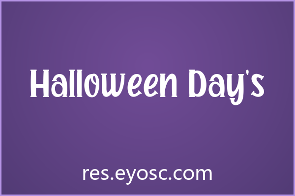 Halloween Day’s字体下载 | 包装印刷的复古暗黑首选