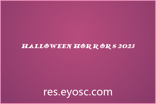 Halloween Horrors 2023 下载 | 包装印刷恐怖装饰字体
