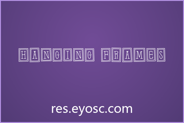 App界面字体总显得平庸？「Hanging Frames」能破局吗