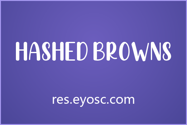 Hashed Browns，早餐盘里的圆润无衬线体