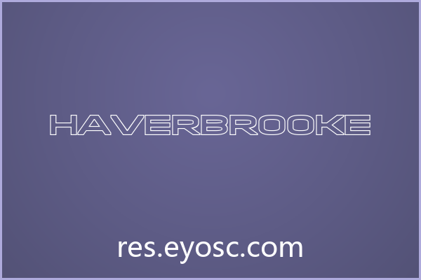 包装字体清单 | Haverbrooke 值得收藏吗