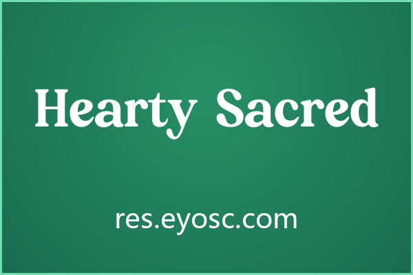 带圆润转角的典雅衬线体 Hearty Sacred