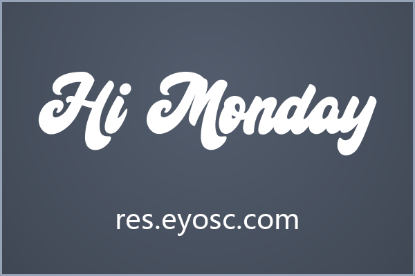 Hi Monday 的花体连字是它最强的设计武器
