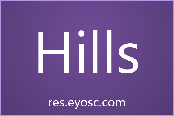 为什么海报标题需要「Hills」这样的Nature字体