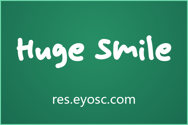 潮流海报版面上一眼认出Huge Smile