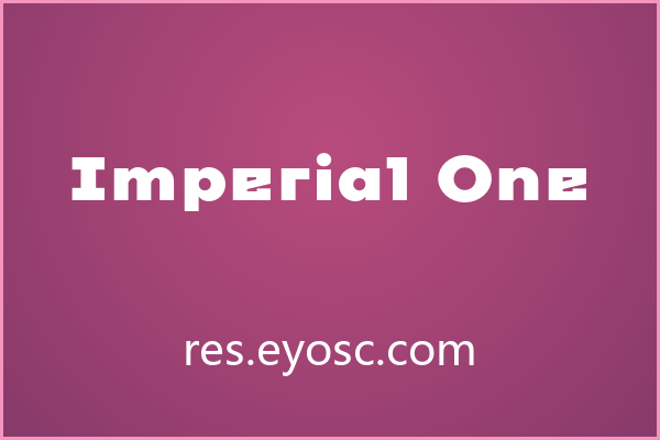 商务提案版面上一眼认出 Imperial One