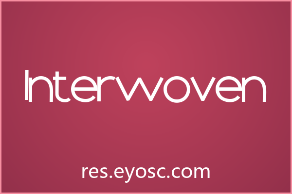 海报标题总缺张力？「Interwoven」的交织感刚好