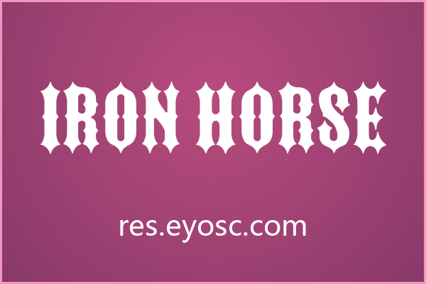 想做暗黑系电商Banner？Iron Horse够劲吗