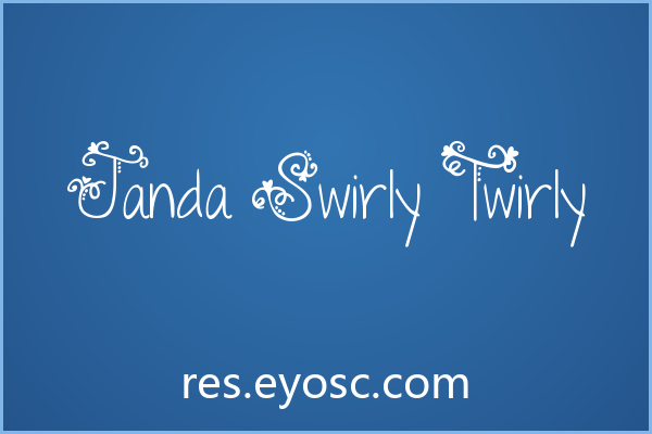做书籍封面缺字体？「Janda Swirly Twirly」值得试试