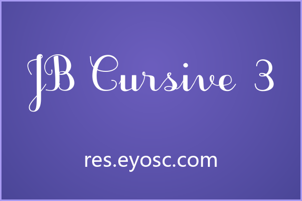 JB Cursive 3，复古圆润的笔尖舞蹈，电商Banner点睛之笔