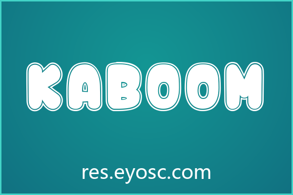 拿 Kaboom 做包装标题，大字号才对它味