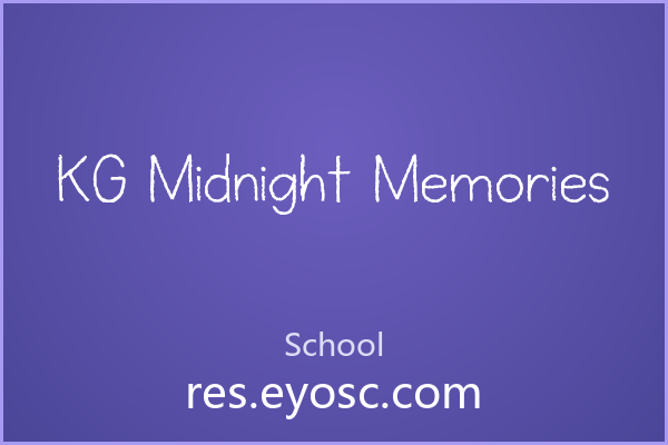 KG Midnight Memories，带着手写温度的随性字体