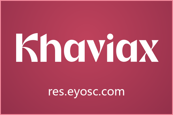 做潮流海报的人该看看 Khaviax