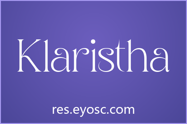 Klaristha字体下载 | 书籍封面的优雅衬线之选